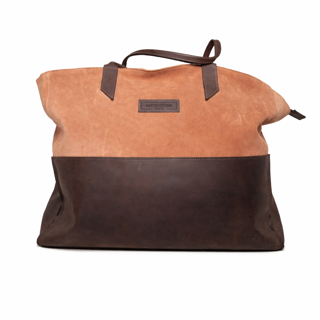 Sandstorm Wildleder- & Leder-Reisetasche