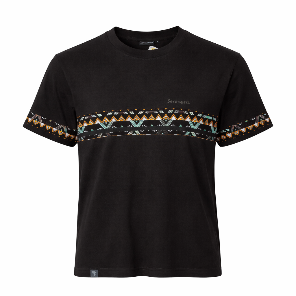 T-shirt Serengeti Tribal Band – Noir