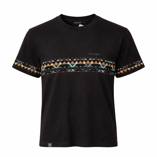 Serengeti Tribal Band T-Shirt – Schwarz