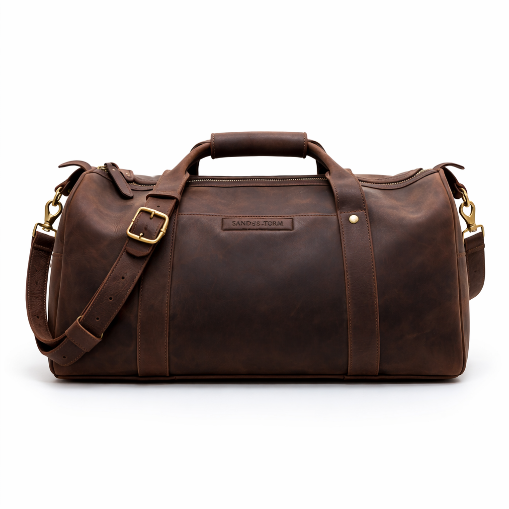 Sandstorm Leder Reisetasche, hochwertige ostafrikanische Reisetasche