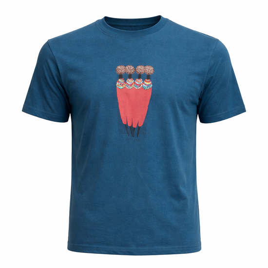Maasai Women Graphic T-Shirt – Ocean Blue