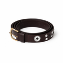Maasai Beaded Leather Belt – Brown Monochrome Statement Belt
