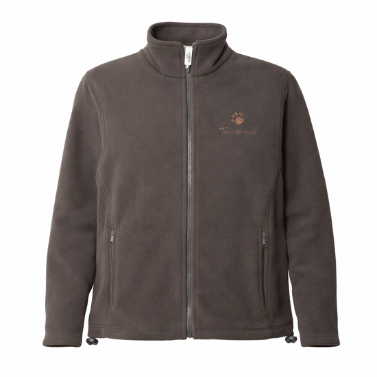 Safariland - Tansania Fleecejacke - Olivbraun - Durchgehender Reißverschluss