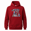 Safariland Giraffen-Squad Hoodie – Leuchtender Afrikanischer Kunstdruck – Unisex