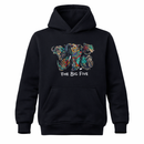 Safariland „The Big Five“ Kapuzenpullover – Lebendiger afrikanischer Kunstdruck – Unisex