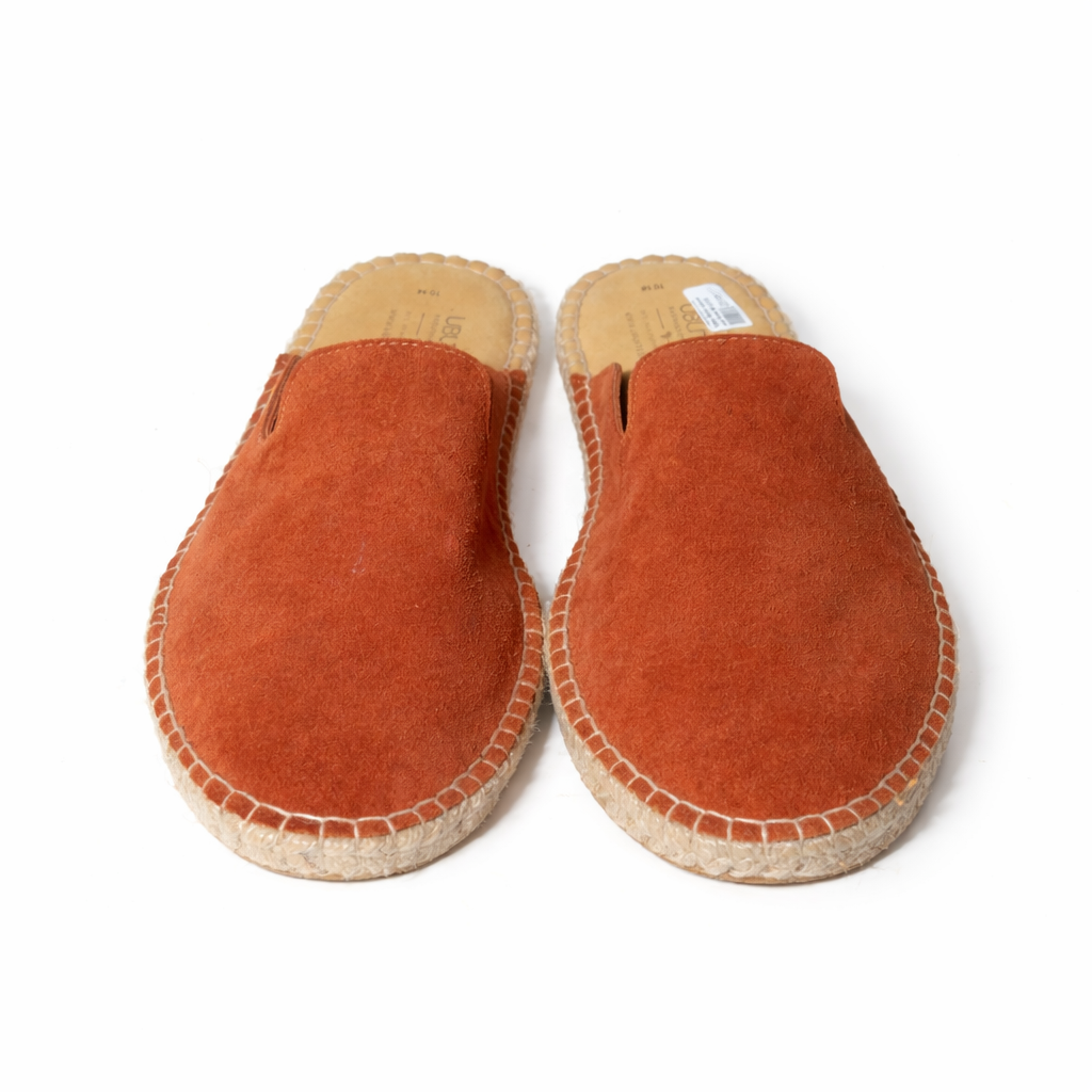 Safariland - Espadrille-Pantoletten aus Wildleder - Terrakotta - Jute-Sohle