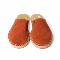 Safariland - Espadrille-Pantoletten aus Wildleder - Terrakotta - Jute-Sohle