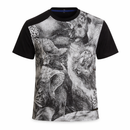 Wildlife Sketch Graphic T-Shirt – Black