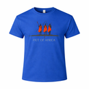 Out of Africa - Maasai Warriors Print - Heritage Graphic Tee - Blue