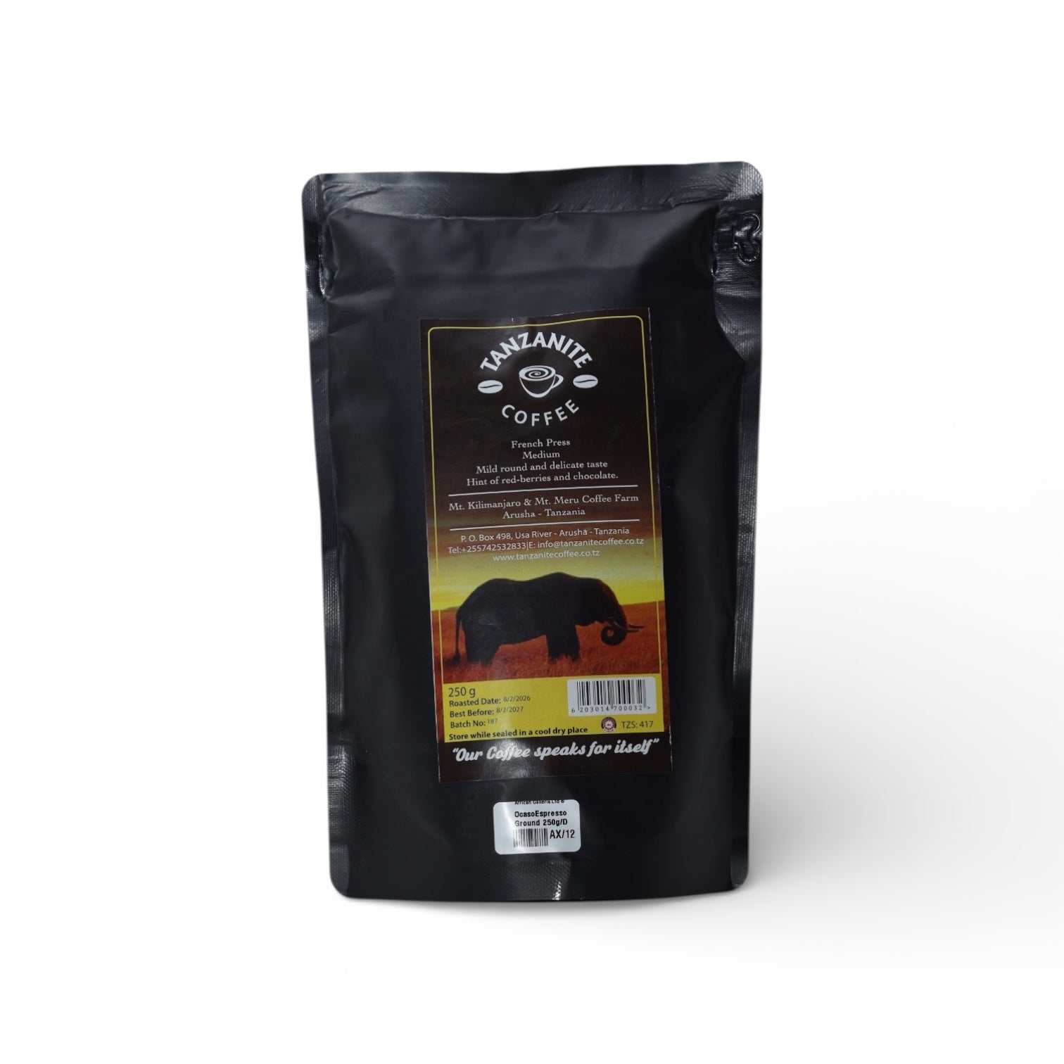 Tanzanite coffee - French press - medium roast (250g)