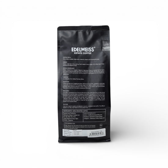 Café en grains torréfiés noirs (250g) – Edelweiss Estate Coffee