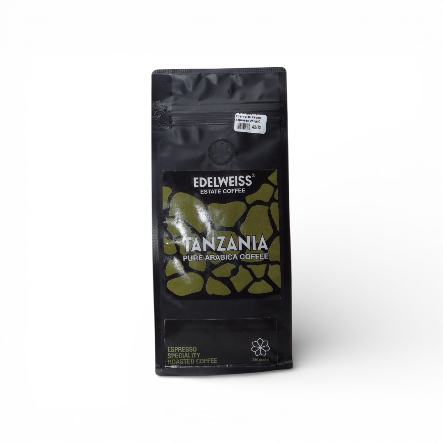 Edelweiss Estate Kaffee - Reiner Arabica - Espresso Spezialitätenkaffee geröstet - 250g