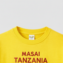 Masai Tanzania T-shirt collar close-up